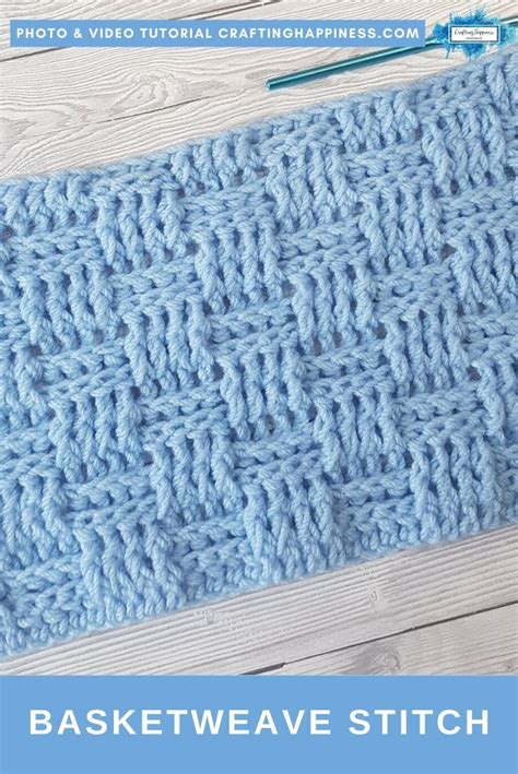 Basketweave Stitch Is An Easy Crochet Pattern That You Can Use To