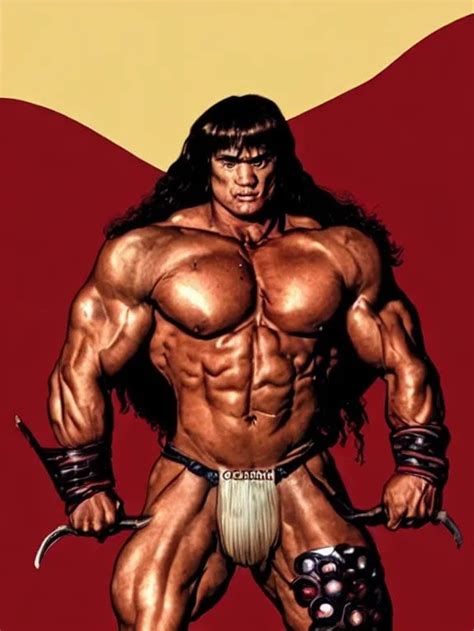 Conan Barbarian Bodybuilder Thong Comic OpenArt