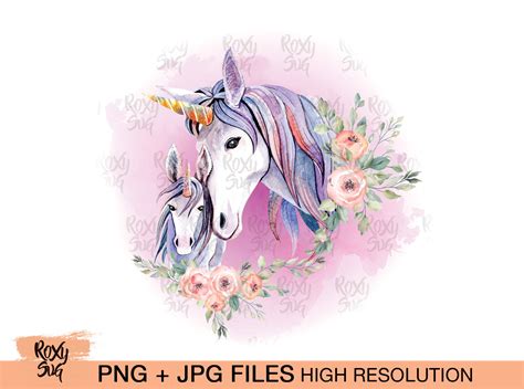 Watercolor Unicorn Clipart Unicorn Clipart By Lovely Graphics