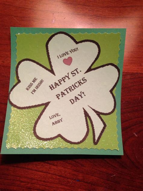 St Patrick S Day Card Diy Gift Cards Gifts