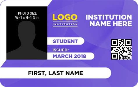Student Id Card Templates For Ms Word Download Free Files