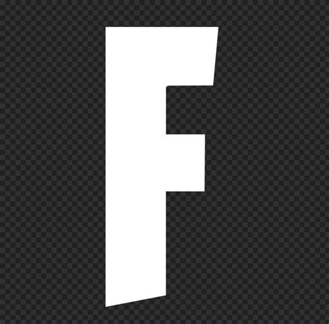 Hd White F Fortnite Logo Letter Png Citypng In 2022 Letter Logo
