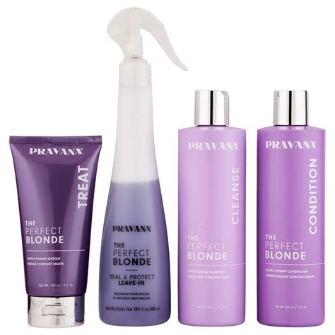 Pravana The Perfect Blonde Shampoo And Conditioner 11 Oz Masque 5 Oz And Leave In Treatment 101