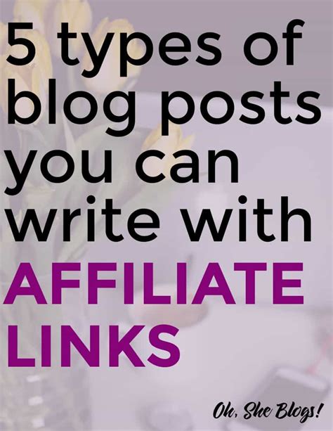 5 Types Of Blog Posts You Can Write With Affiliate Links Free Tip
