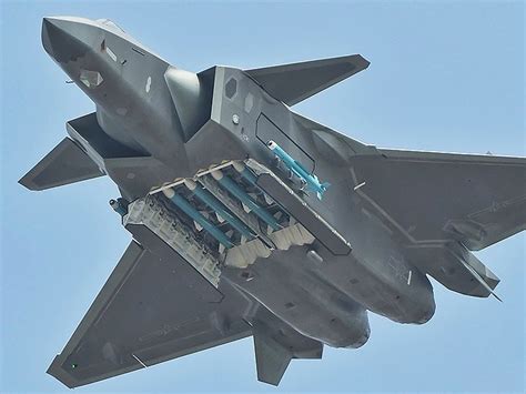 Chinas J 20 Stealth Fighter Stuns By Brandishing Full Load Of Missiles