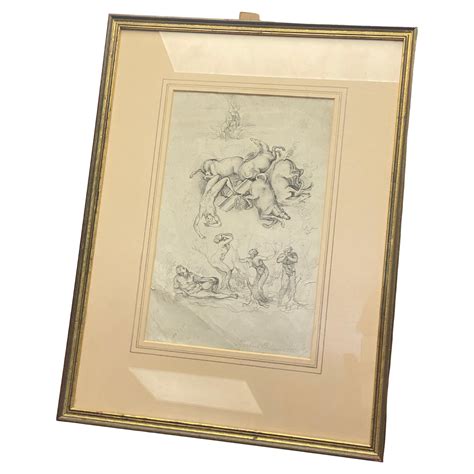 19th Century Male Nude Academic Drawing At 1stDibs 19th Century Male