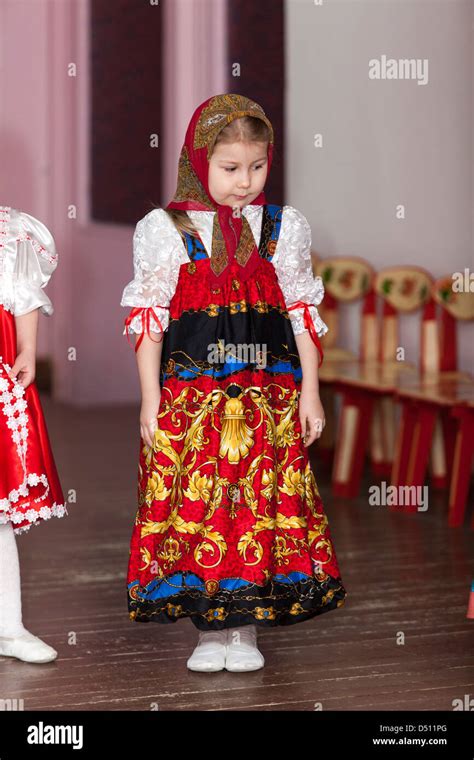 Russian Children In Traditional Dress