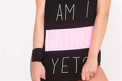 Pretty Little Thing Remove Gym Vest With Logo ‘am I Skinny Yet From