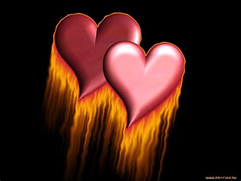Flaming Heart And Zastavki Hd Wallpaper Pxfuel