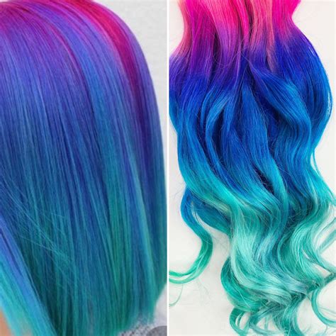 Denver Mall Purple To Teal Extensions