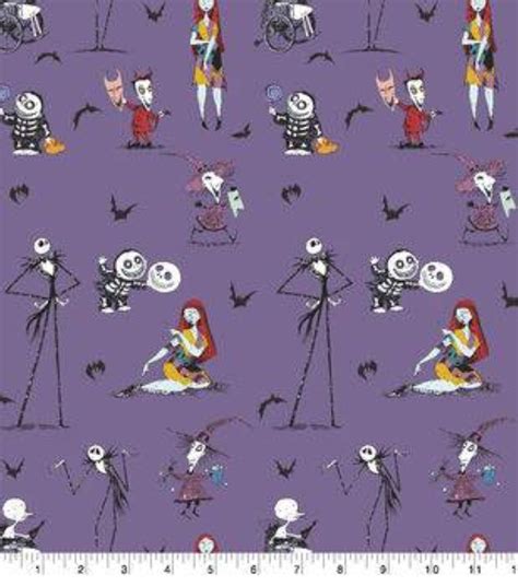 Nightmare Before Christmas Multi Character Fabric 100 Etsy