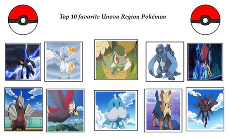 Top 10 Favorite Unova Pokemon By Pandraconian King90 On Deviantart