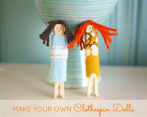 Make Your Own Clothespin Dolls The Pretty Bee
