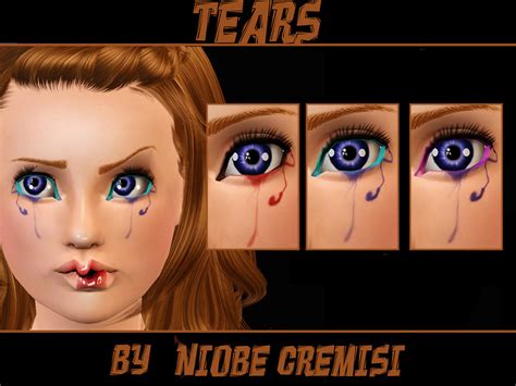 The Sims Resource Tears Eyeliner By Niobe Cremisi