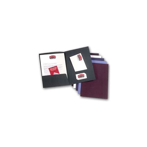 Linen Folder Burgundy 9x12 2 Pocket