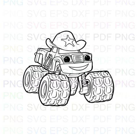 Blaze And The Monster Machines Starla Svg Dxf Eps Pdf Png Etsy