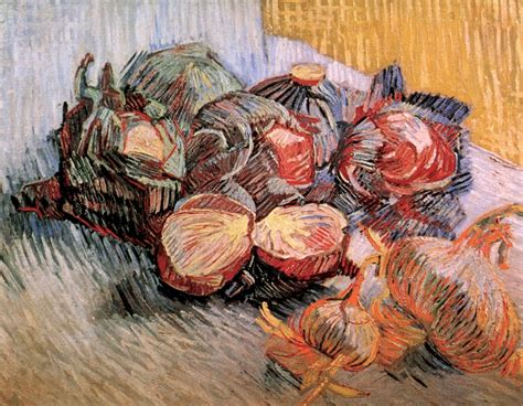 Still Life With Red Cabbages And Onions 1887 Vincent Van Gogh