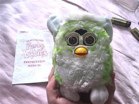 1999 Original Lime Green Furby Baby 4th Gen Hobbies And Toys Toys