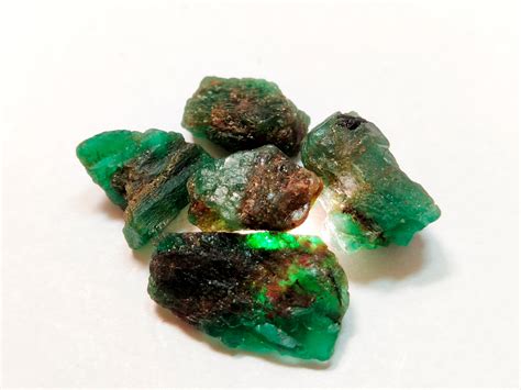 Raw Emerald Stone Genuine Emerald Crystal Natural Emerald Etsy Uk