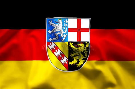Saarland Germany Flag Illustration Stock Illustration Illustration Of