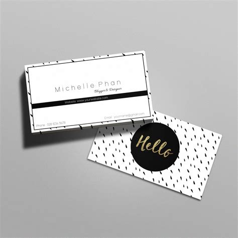 Modern Chic Business Card Template By Chic Templates Thehungryjpeg