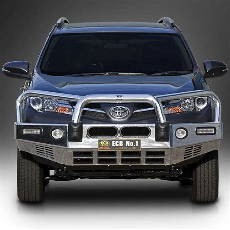 Ecb Polished Alloy Bumper Replacement Bull Bar To Suit Toyota Rav4 2