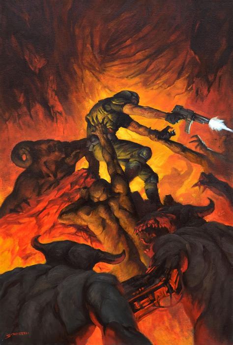 Some Doom Art Work For You Guys Doom 1993 Doom 2016 Concept Art