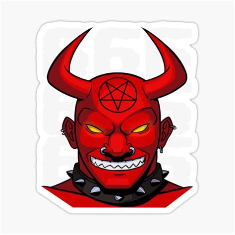 Lucifer 666 Pentagram Devil Hail Satan Sticker By Nosek1ng Redbubble