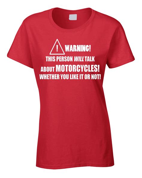 Motorcycles Womens Funny T Shirt Ladies Motorcycle Etsy Uk