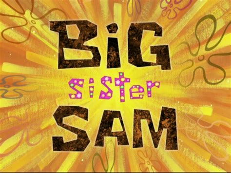 Big Sister Sam Transcript Encyclopedia Spongebobia Fandom Powered