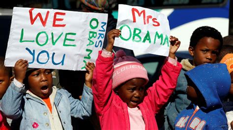 Michelle Obama Inspires Young People In South Africa Channel 4 News