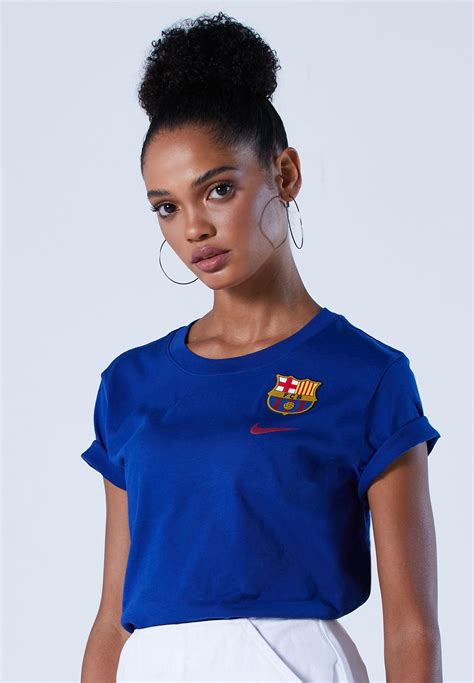Buy Nike Blue Fc Barcelona Evergreen T Shirt For Women In Mena Worldwide