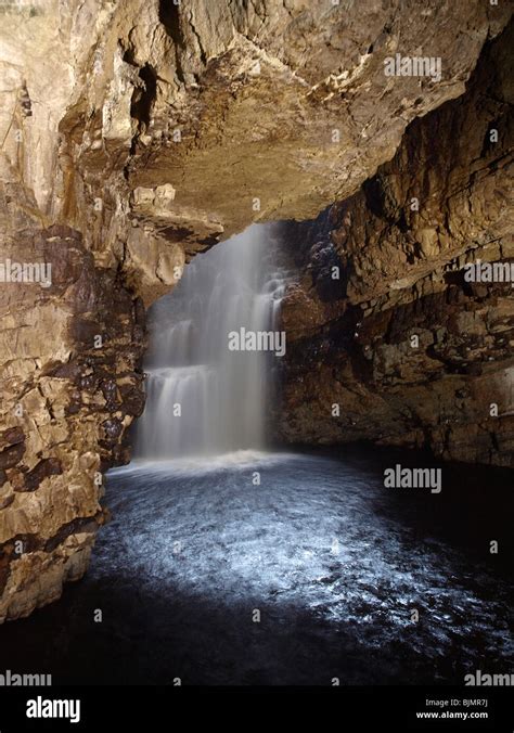 Water Fall Inside The Smoo Cave Highlands Stock Photo Alamy