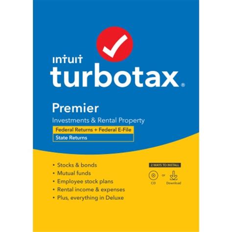 Intuit Turbotax Premier Tax Software Ct Fred Meyer
