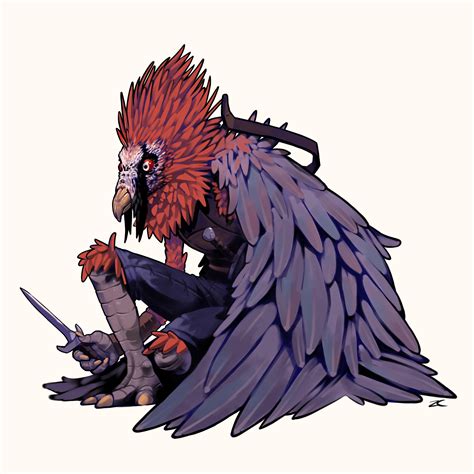 Aarakocra Vulture ~ Oc Art Aarakocra Character Commission Dnd