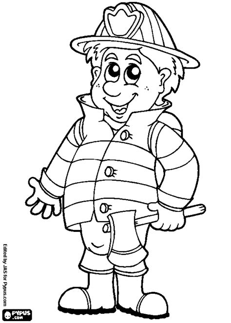 Coat, pants, hood, helmet, boots, gloves, breathing apparatus, and personal alert. Firefighter Coloring Pages - GetColoringPages.com