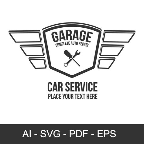 Garage Logo Car Repair Logo Garage Vector Garage Svg Car Service
