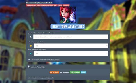 Ghost Town Adventures Hack Unlimited Crystals Cheats Androidios