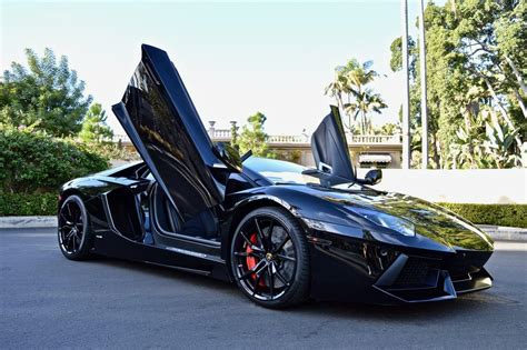 Lamborghini Aventador Black Exotic Cars