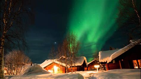 Northern Lights Aurora Borealis Akaslompolo Youtube
