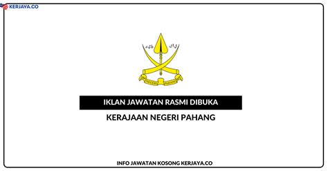 Jawatan kosong pegawai tadbir pkenps. Jawatan Kosong Terkini Kerajaan Negeri Pahang • Kerja ...