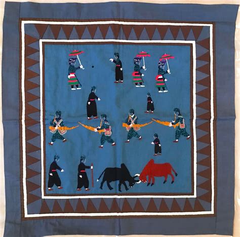 vintage-hmong-story-cloth-paj-ntaub-textile-art-tapestry,-embroidery-wall-art-embroidery-wall