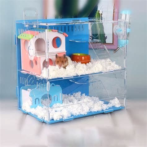 Hot Large Luxury Hamster Cage Transparent Super Plastic Hamster