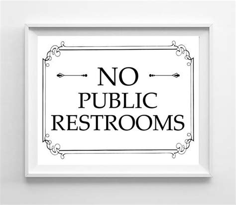 Click here and download the printable restroom signs graphic · window, mac, linux · last updated 2021 · commercial licence included ✓. Printable 8x10 No Public Restroom Instant Download Sign ...