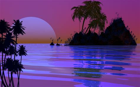 Free Download Sunset Island Wallpaper 969x606 For Your Desktop