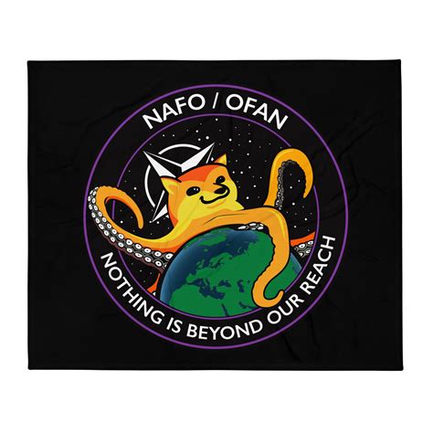 Nafo Nothing Is Beyond Our Reach Throw Blanket North Atlantic Fella