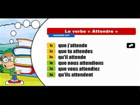 Participe passé à formation régulière : The French conjugation summer camp #Attendre = Subjonctif ...