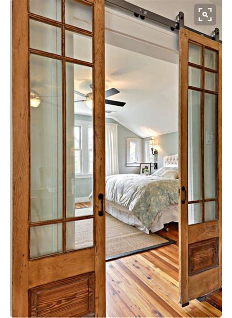 Sliding Barn Doors With Glass With Images French Doors Interior