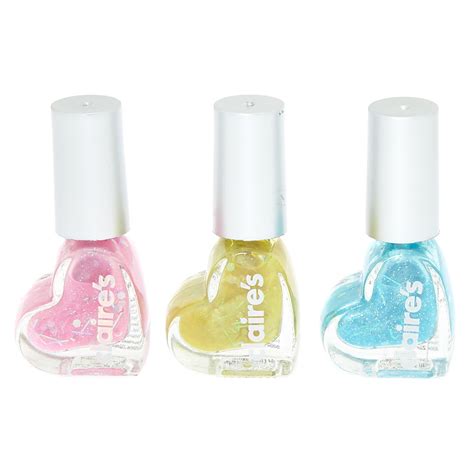 Peel Off Holographic Nail Polish 3 Pack Claires Us