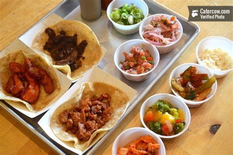 Build Your Own Korean Taco Bar From Kimchi Grill On Catercow Fusion Tacos Korean Tacos Taco Bar